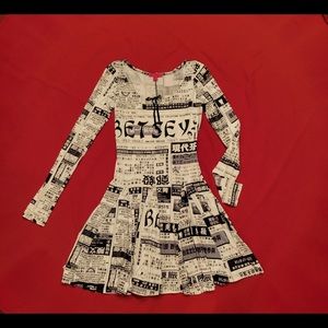 Betsey Johnson Newspaper Dress
